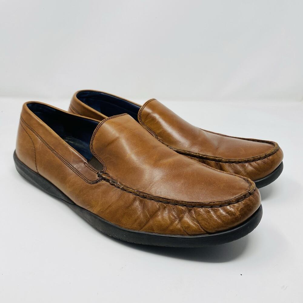Cole Haan Loafers Men's 13 Lovell 2 Gore Grand.OS Real Leather Brown C26042